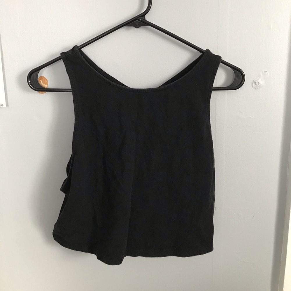 Open back tank top